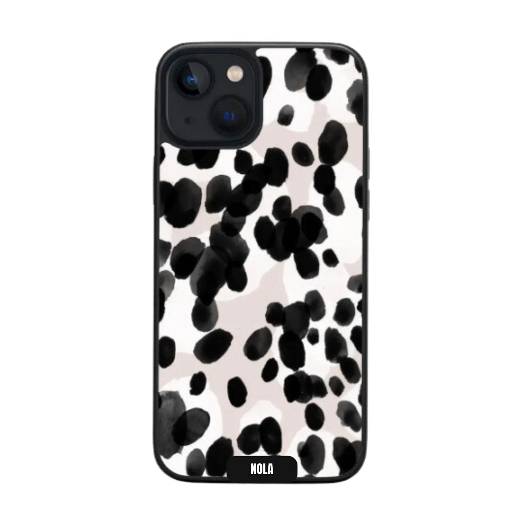 Tacheté - noir blanc beige - Nola case