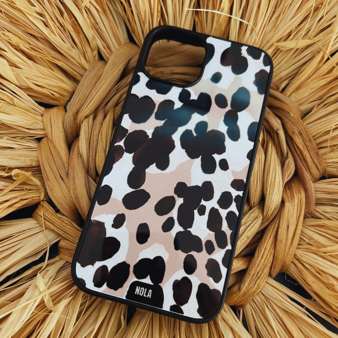 Tacheté - noir blanc beige - Nola case